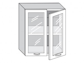 1.60.4 Шкаф настенный (h=720) на 600мм с 2-мя стек.дверцами в Кусе - kusa.магазин96.com | фото