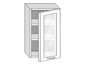 19.50.3 Шкаф настенный (h=913) на 500мм с 1-ой стекл. дверцей в Кусе - kusa.магазин96.com | фото