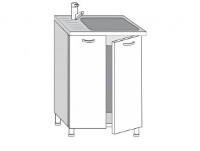 2.60.2м Шкаф-стол на 600мм под врезную мойку с 2-мя дверцами в Кусе - kusa.магазин96.com | фото