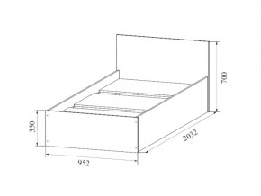 Кровать одинарная (Без матраца 0,9*2,0) в Кусе - kusa.магазин96.com | фото