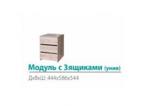 Модуль с 3-мя ящиками (универсальный) в Кусе - kusa.магазин96.com | фото