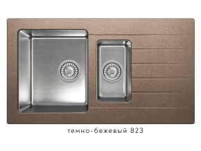 Мойка комбинированная Tolero twist TTS-890 Темно-бежевый 823 в Кусе - kusa.магазин96.com | фото