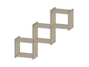 Полка Квадро ясень шимо светлый в Кусе - kusa.магазин96.com | фото