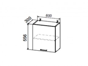 Шкаф верхний ДП600 с 1ой дверкой в Кусе - kusa.магазин96.com | фото
