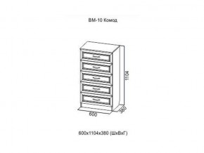 ВМ-10 Комод в Кусе - kusa.магазин96.com | фото
